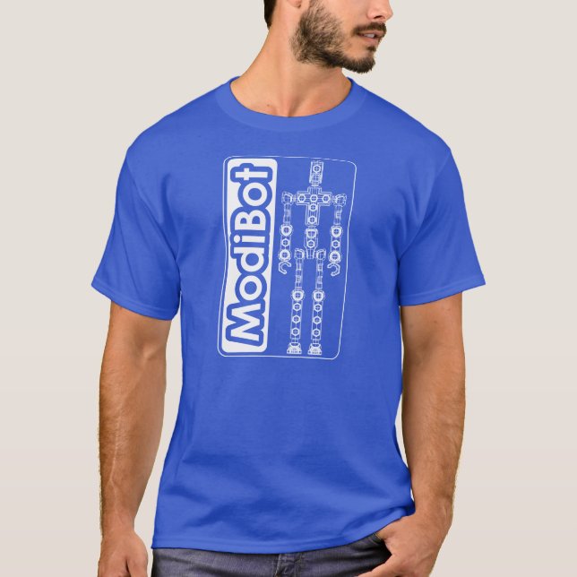 Camiseta ModiBot "construção seus próprios" T do boneco de (Frente)