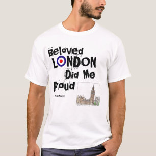 Camiseta modificação-alvo, casa do parlamento, amado, L,