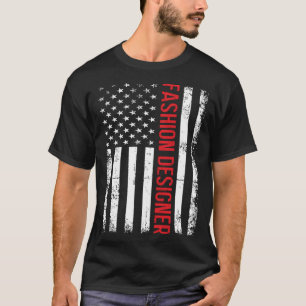 Camiseta Modista do Dia Memorial - bandeira patriótica dos 