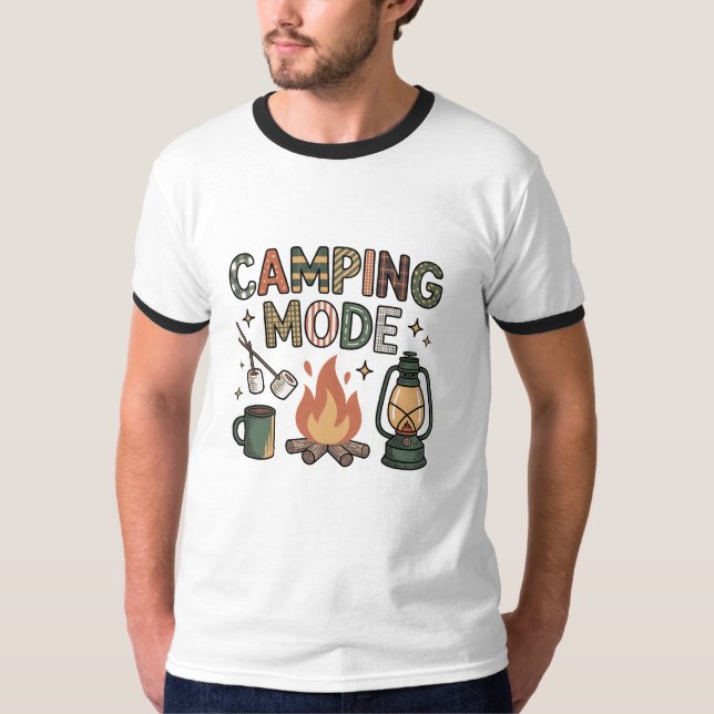 Camiseta Modo Acampamento  (Frente)