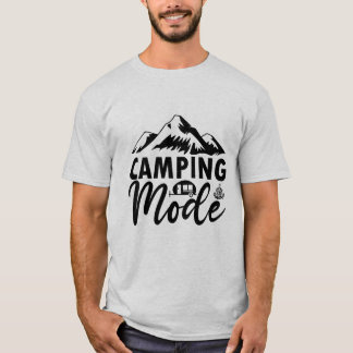 Camiseta modo acampamento