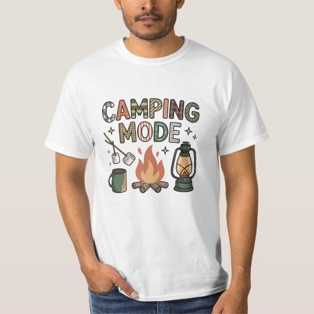 Camiseta Modo Acampamento  (Frente)