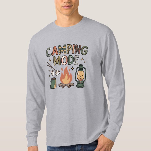 Camiseta Modo Acampamento  (Frente)