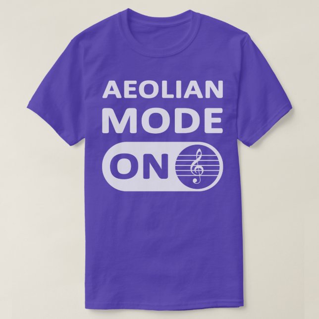 Camiseta Modo Aeolian (Frente do Design)