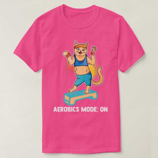 Camiseta Modo Aeróbico Sobre Aeróbica Esportiva Aeróbica Li (Frente do Design)