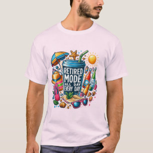 Camiseta Modo aposentado Víblias de verão - Vida na praia o