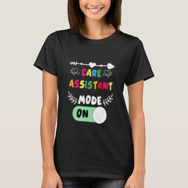 Camiseta Modo Assistente De Cuidados Em Casas De Cuidados M (Frente)