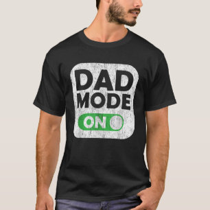Camiseta Modo Ativo Do Pai No Vintage Novo Pai Do Pai Futur