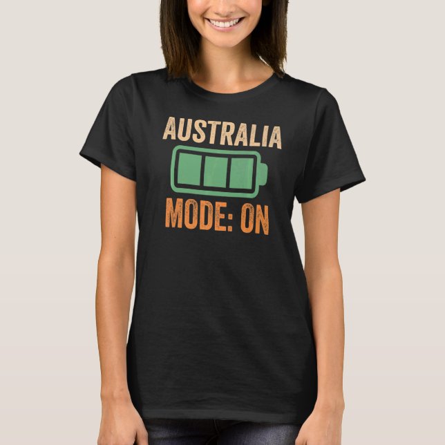 Camiseta Modo Austrália na bateria (Frente)
