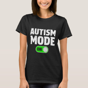 Camiseta Modo Autismo Em Neurodiversi De Sensibilização Par