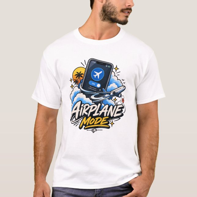 Camiseta Modo Avião Desconectar para Reconectar (Frente)