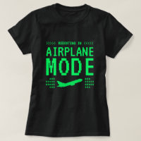Camiseta Modo Avião Estilo Computador Retrô