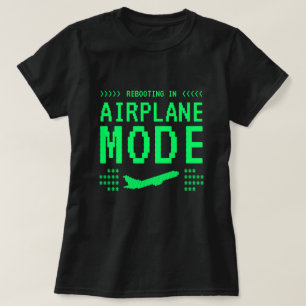 Camiseta Modo Avião Estilo Computador Retrô