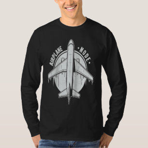 Camiseta Modo Avião  Piloto Avião Aeronave Aviação Ragla