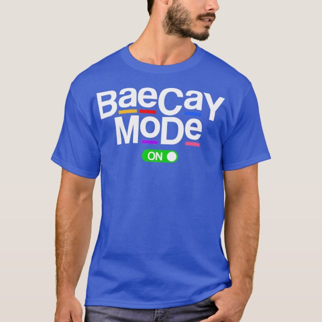 Camiseta Modo Baecay na Férias Namorado Namorada 80s (Frente)