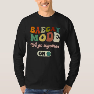 Camiseta Modo Baecay Nas Mães De Casal Da Camada De Bordo R