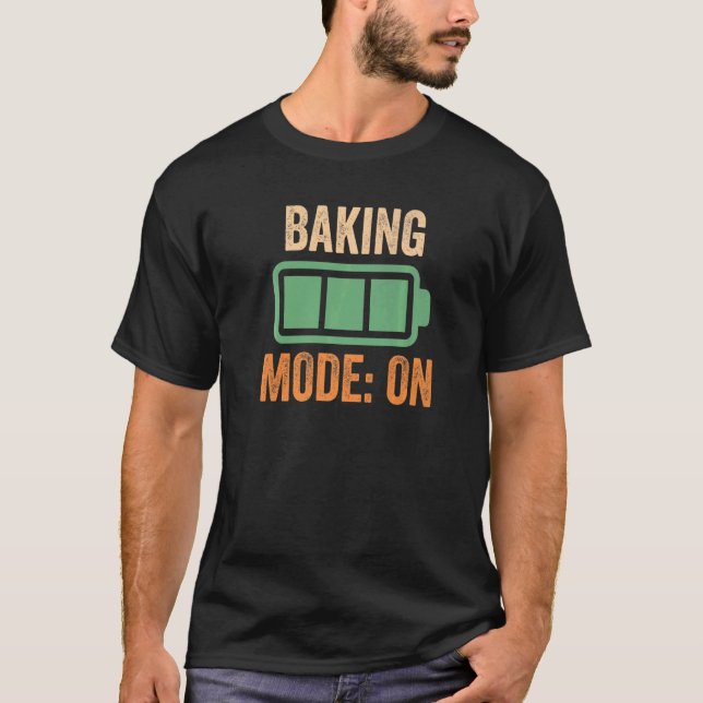 Camiseta Modo Baking Na Bateria (Frente)