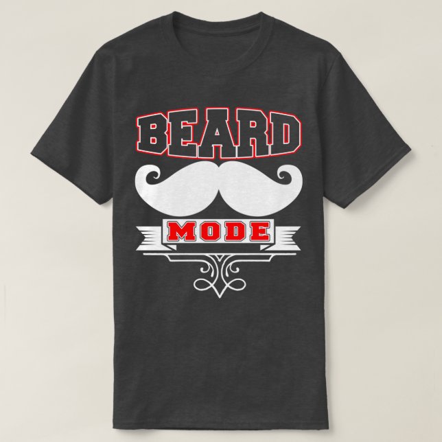 Camiseta Modo barba Barba Engraçada Cotações 1 (Frente do Design)