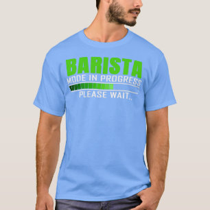 Camiseta Modo Barista Em Curso Cotação Design Funny