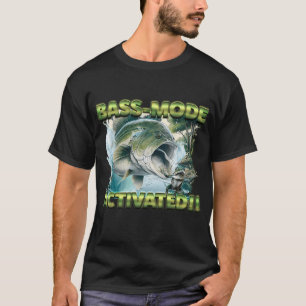 Camiseta Modo Bass Ativado!! – Ação Épica de Pesca Desi