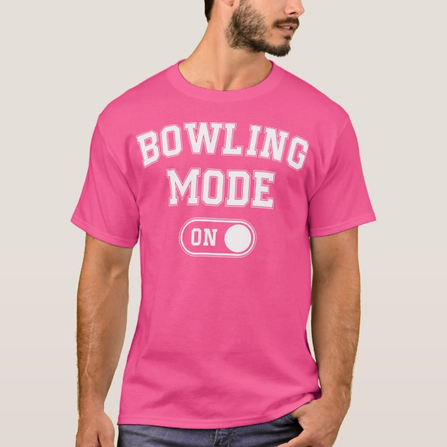 Camiseta Modo boliche No Pai Engraçado Bowler Avô (Frente)
