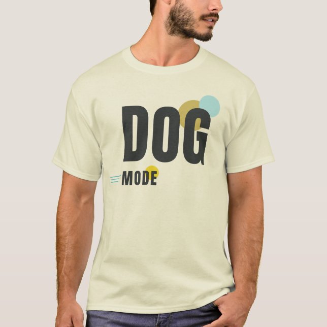 Camiseta MODO CÃO | Design Gráfico Moderno para Amantes de  (Frente)