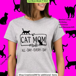 Camiseta Modo Cat Mãe