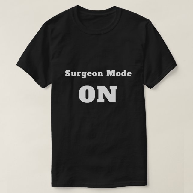 Camiseta Modo Cirurgião: LIGADO tee (Frente do Design)