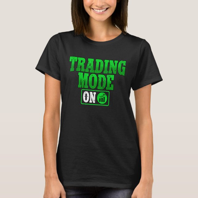 Camiseta Modo Comercial No Cripto Blocchain Trader (Frente)
