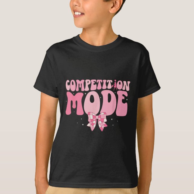 Camiseta Modo Competição Cheer Comp Dia Competição de Cheer (Frente)