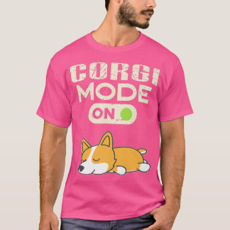 Camiseta Modo Corgi Em Cachorro Engraçado Amante de os anim