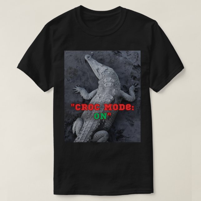 Camiseta Modo Croc: ON - Bold & Wild Design (Frente do Design)