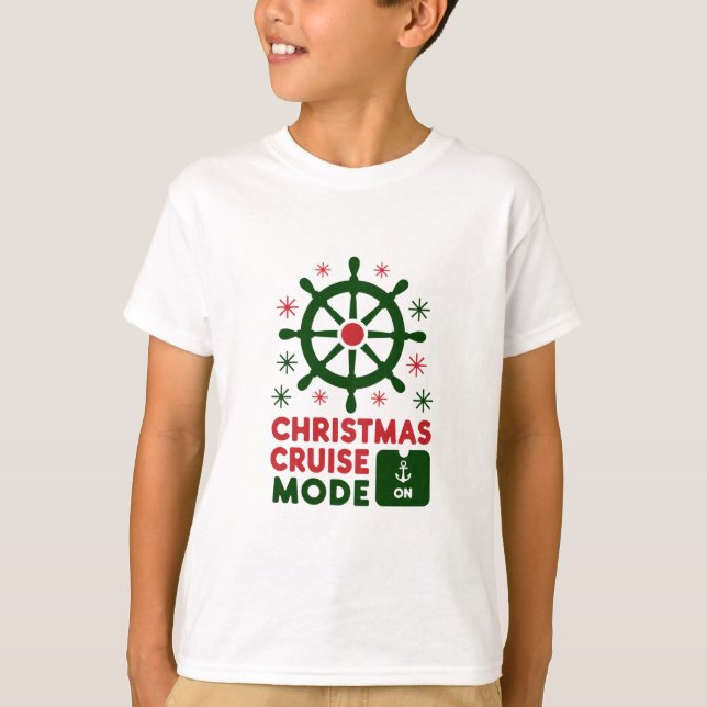 Camiseta Modo Cruise De Natal No Navio Natal 2024 (Frente)