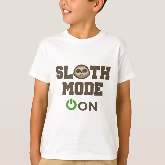 Camiseta Modo da preguiça sobre (Frente)
