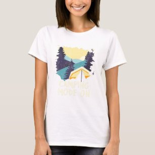 Camiseta Modo De Acampamento Na Natureza Selvagem Exterior