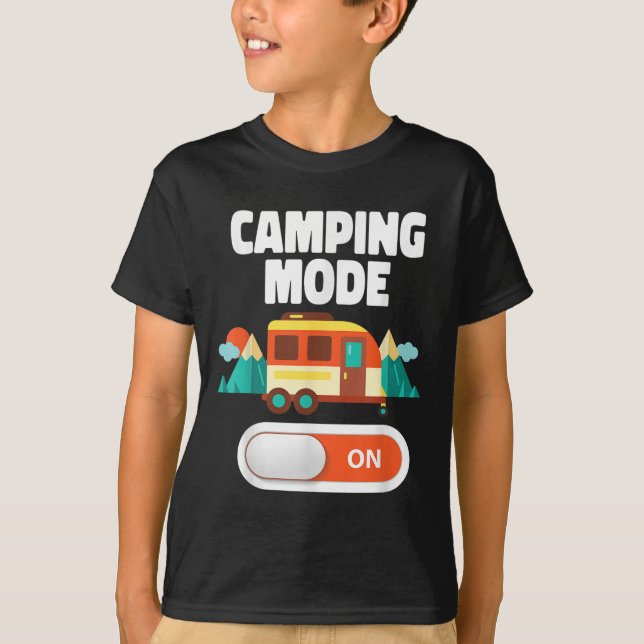 Camiseta Modo De Acampamento No Reboque Rv (Frente)