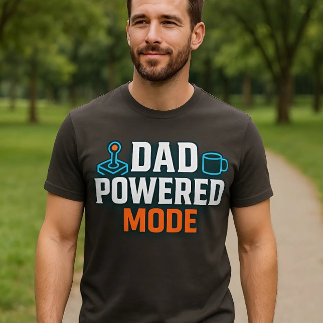 Camiseta Modo de alimentação do pai | Gamer e Café Energy N (Criador carregado)