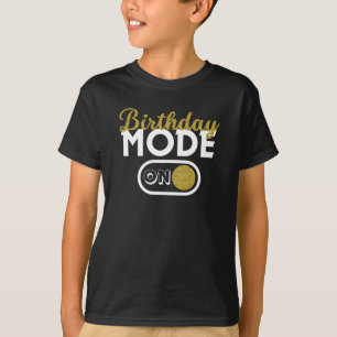 Camiseta Modo de Aniversário Ativado