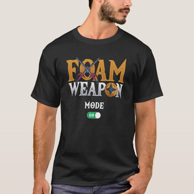 Camiseta Modo De Arma De Espuma Na Larpa (Frente)