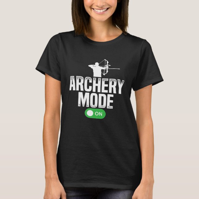 Camiseta Modo De Arranjo No Arqueiro De Arcos De Caça Engra (Frente)