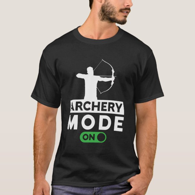 Camiseta Modo de Arrasto No Arco Aim Shoot Archer Bowman (Frente)