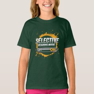 Camiseta Modo de audição seletivo: ATIVADO" Crianças