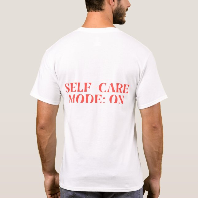 Camiseta Modo de autoatendimento: ON - Bate-papo de desenho (Verso)