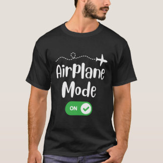 Camiseta Modo De Avião No Piloto Voando Engraçado Com Amor