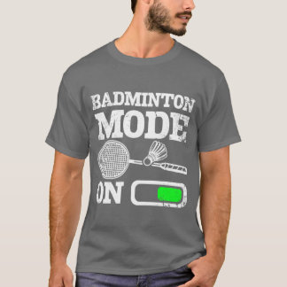 Camiseta Modo de badminton esportivo em menino menina