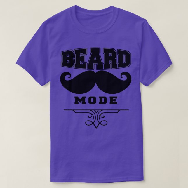 Camiseta Modo de barba Engraçado Barba Cotação 2 (Frente do Design)