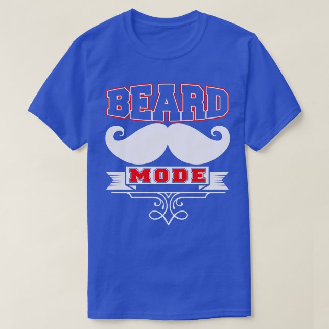 Camiseta Modo de barba Engraçado Barba Cotação 4 (Frente do Design)