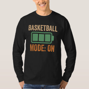 Camiseta Modo de basquete ativado, Design de bateria
