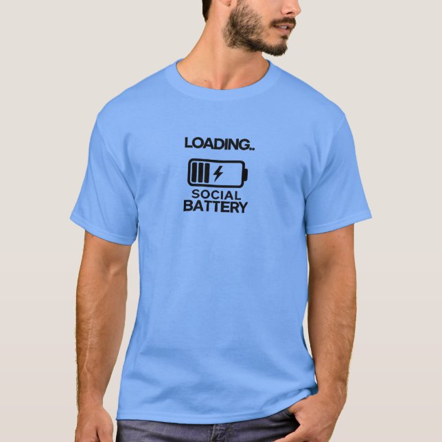 Camiseta Modo de Bateria Baixa: Ativado (Frente)