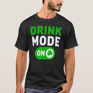 Camiseta Modo De bebendo No Dia de São Patrício Engraçado H
